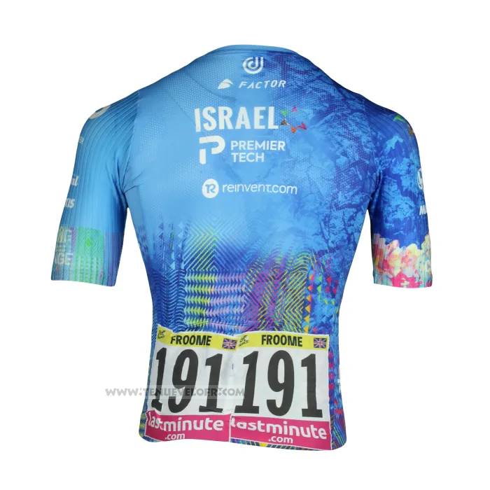 2023 Maillot Cyclisme Israel Cycling Academy Azur Manches Courtes Et Cuissard